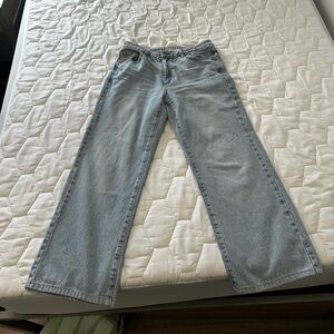 Garage Light Wash Wide Leg & High Waisted Jeans